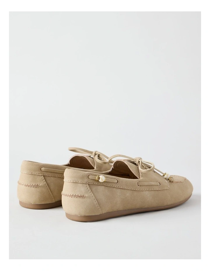 Monty Flat Shoes in Beige image 5