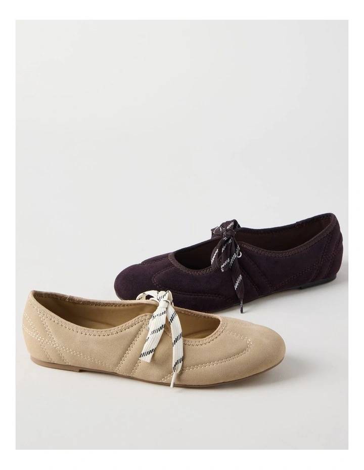 Sabrina Flat Shoes in Sand image 6