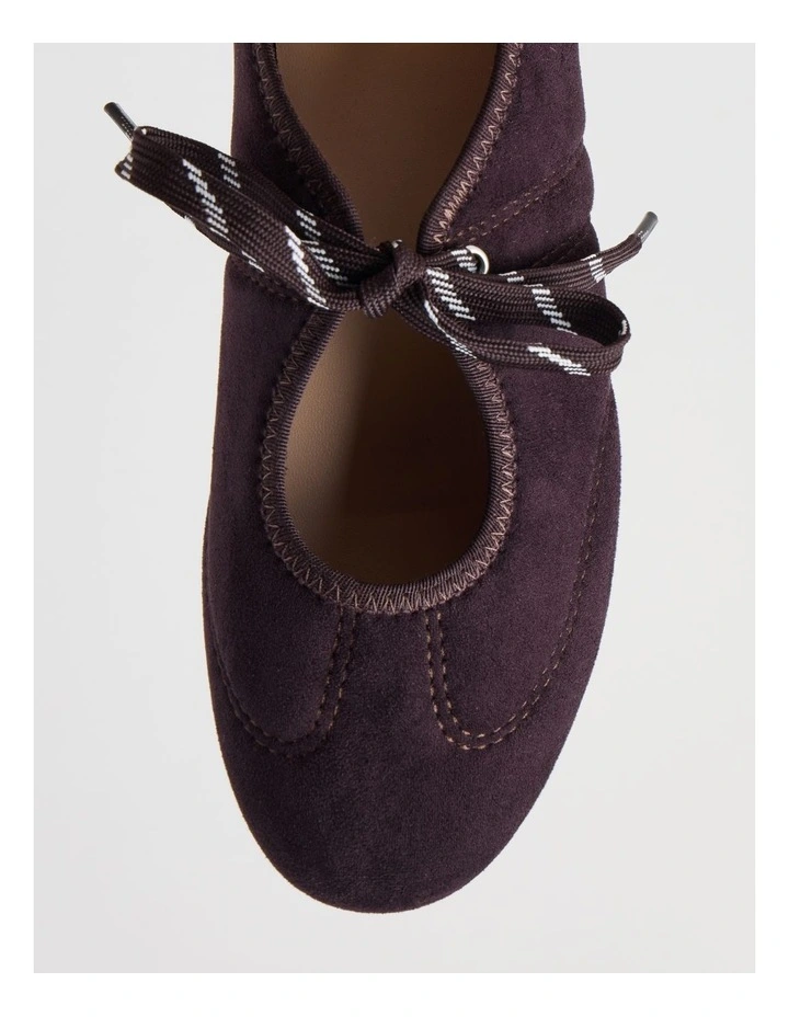 Sabrina Flat Shoes in Chocolate image 7