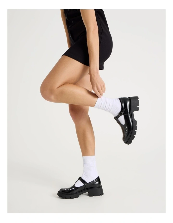 Stevie Flat Shoes in Black image 2