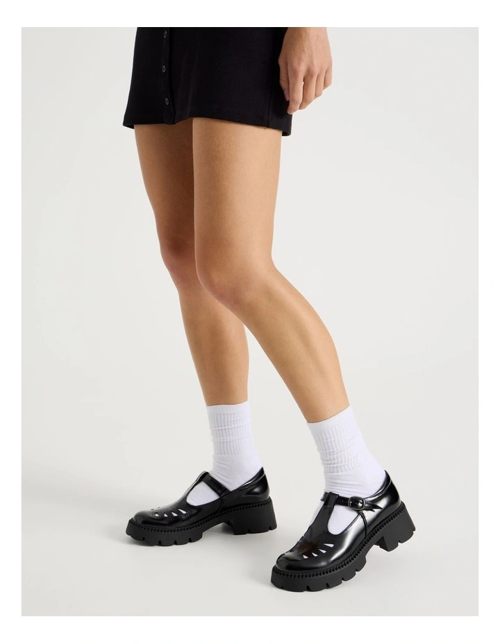 Stevie Flat Shoes in Black image 4