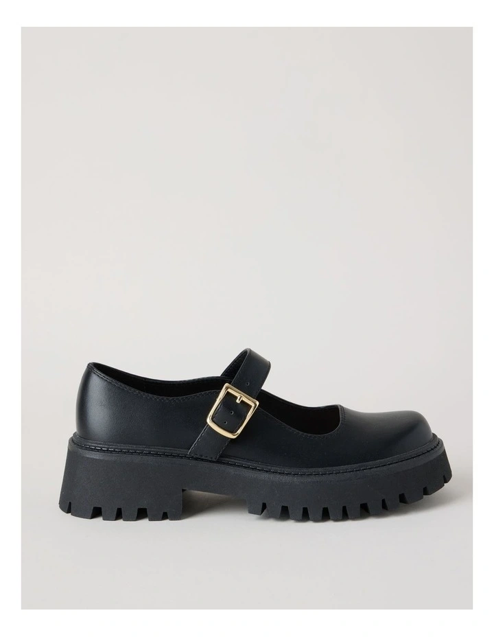 Barker Flat Shoes in Black image 1