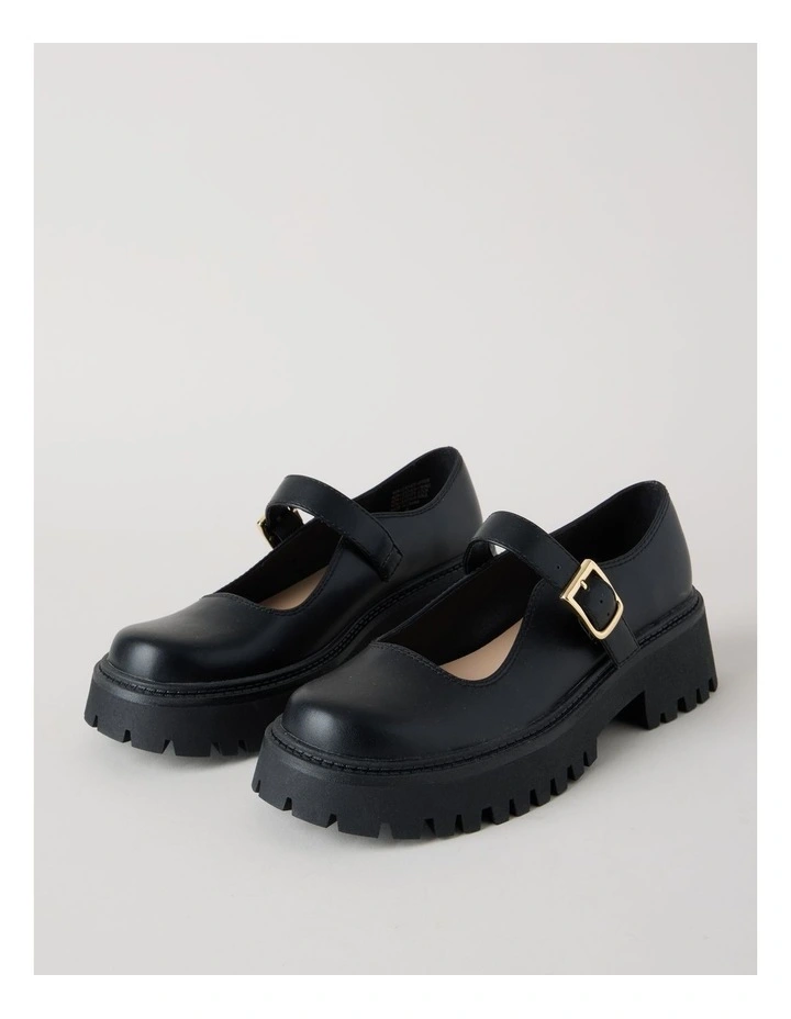 Barker Flat Shoes in Black image 3