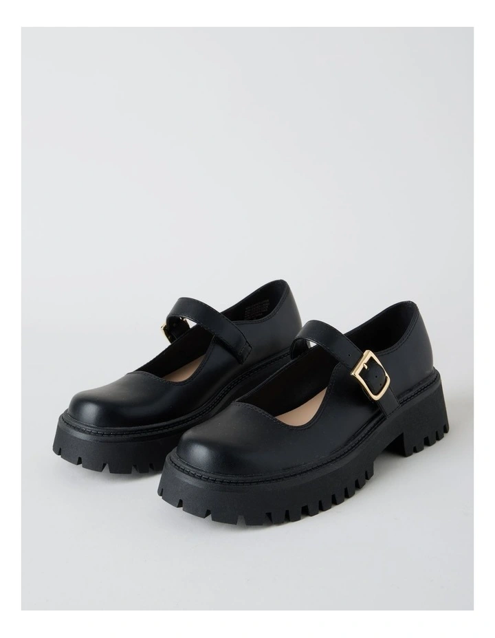 Barker Flat Shoes in Black image 4