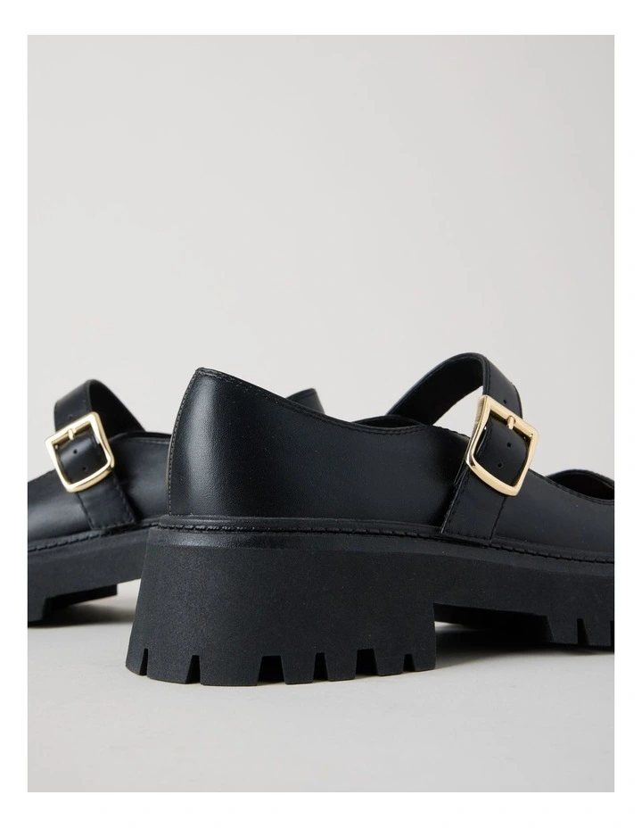 Barker Flat Shoes in Black image 4