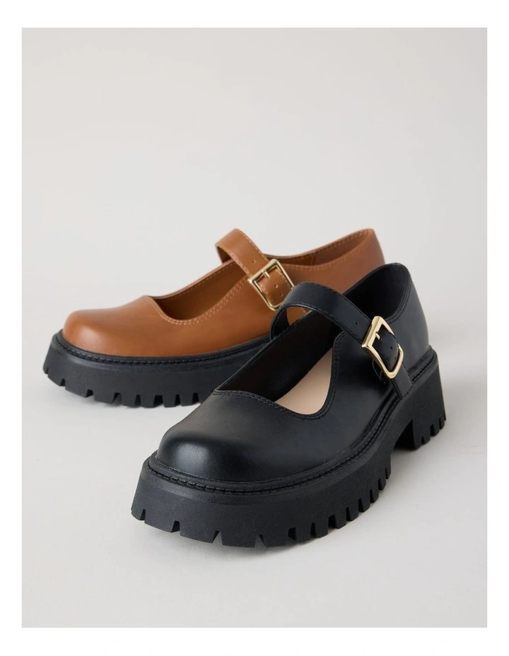 Barker Flat Shoes in Black image 6