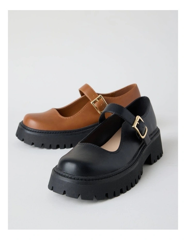 Barker Flat Shoes in Black image 7