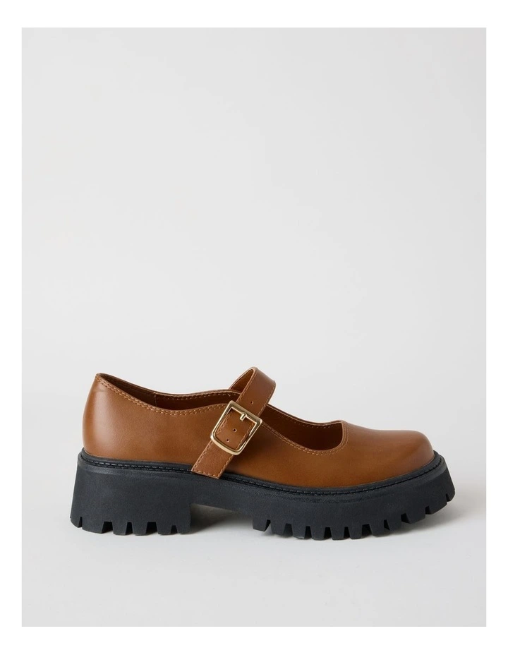 Barker Flat Shoes in Brown image 1