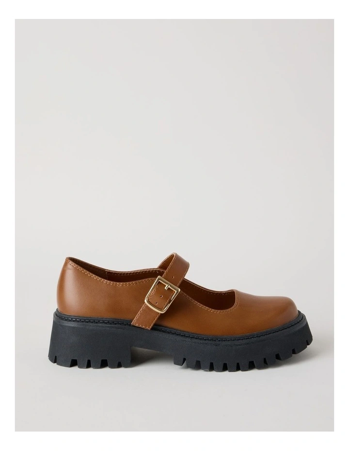 Barker Flat Shoes in Brown image 1