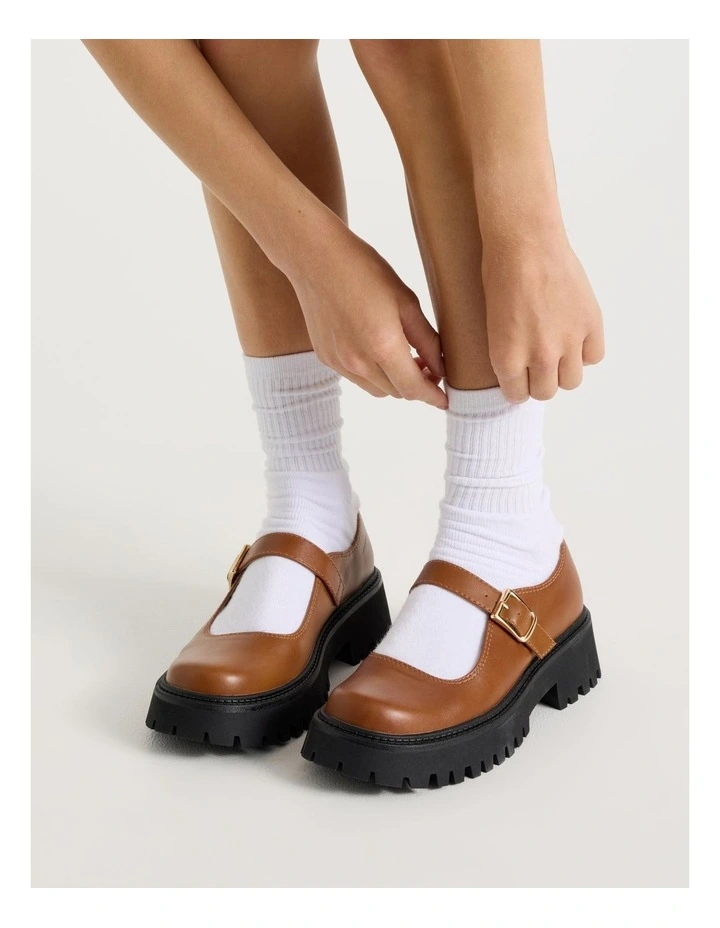 Barker Flat Shoes in Brown image 2