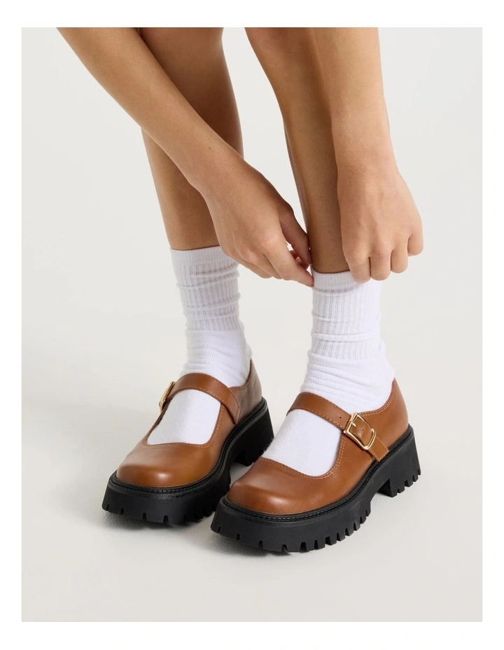 Barker Flat Shoes in Brown image 2