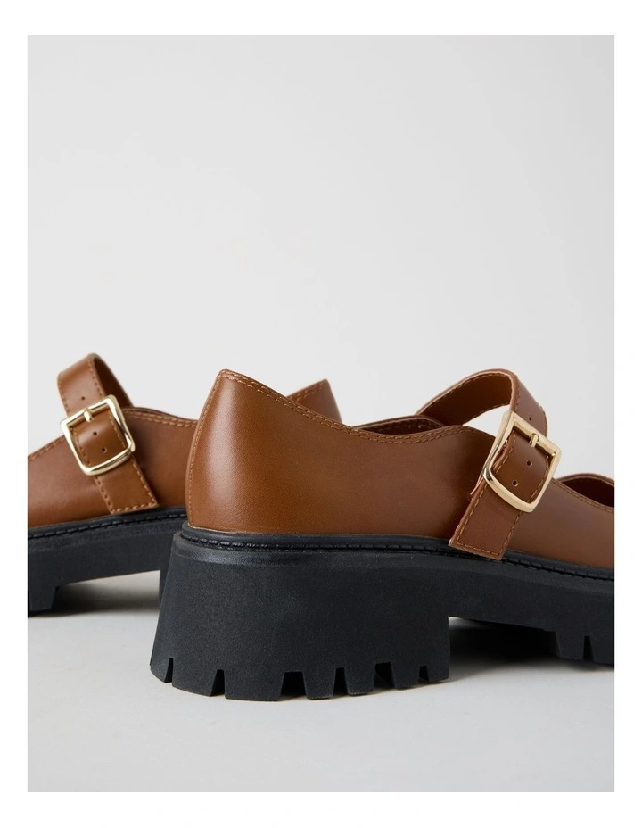 Barker Flat Shoes in Brown image 3