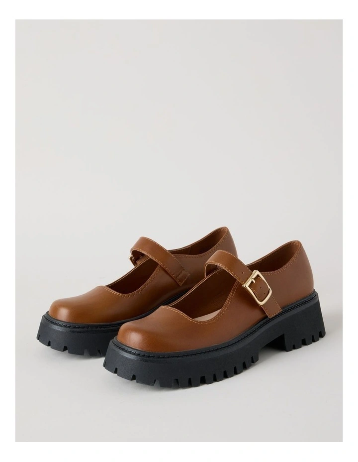 Barker Flat Shoes in Brown image 3