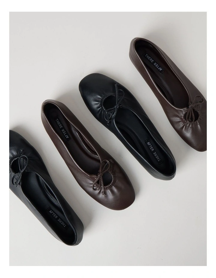 Eliza Flat Shoes in Black image 6
