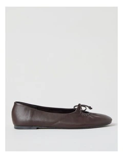 Eliza Flat Shoes in Chocolate