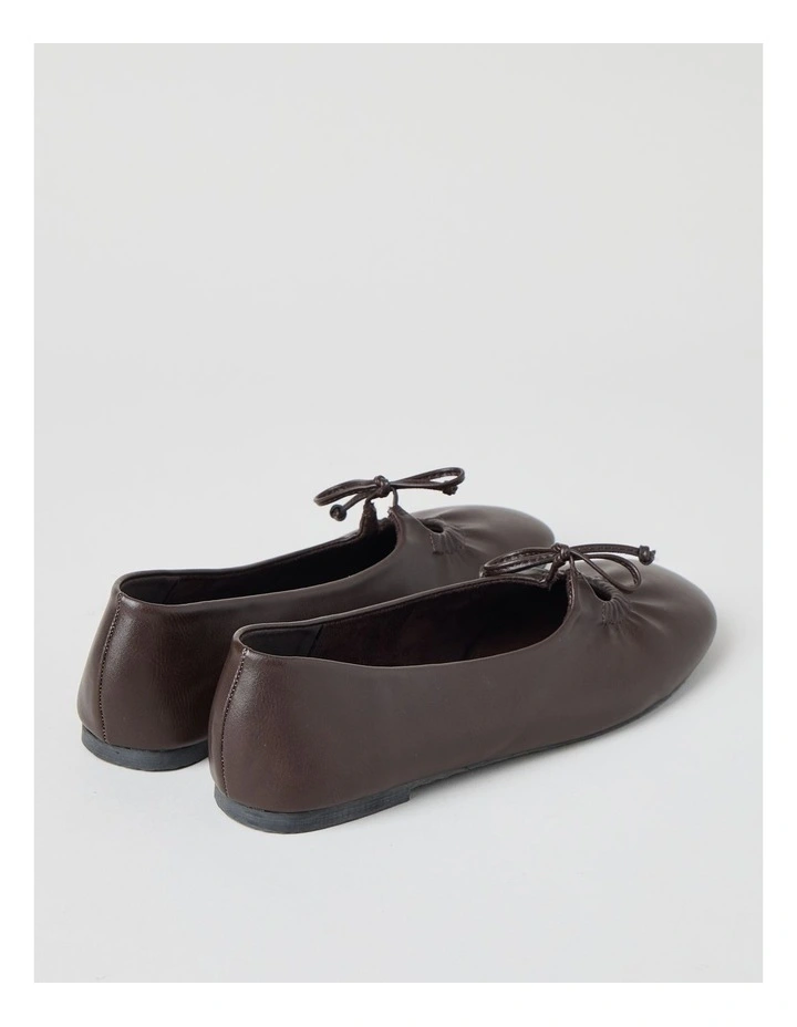Eliza Flat Shoes in Chocolate image 5