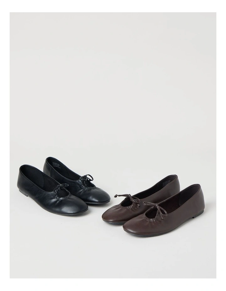 Eliza Flat Shoes in Chocolate image 6