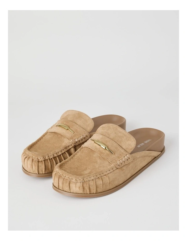 Lebron Flat Shoes in Camel image 4