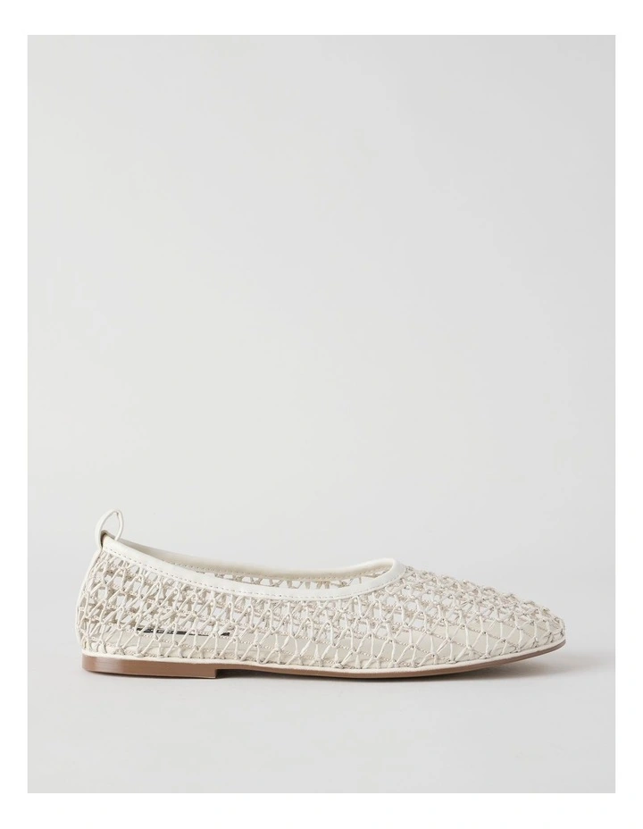 Phoenix Flat Shoes in Cream image 1