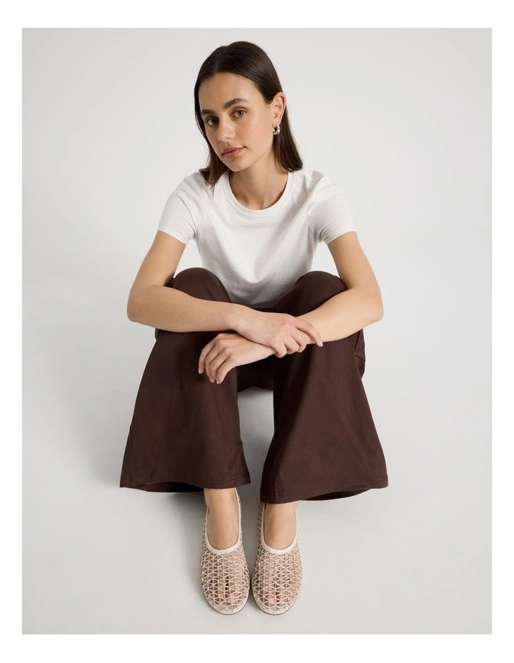 Phoenix Flat Shoes in Cream image 2