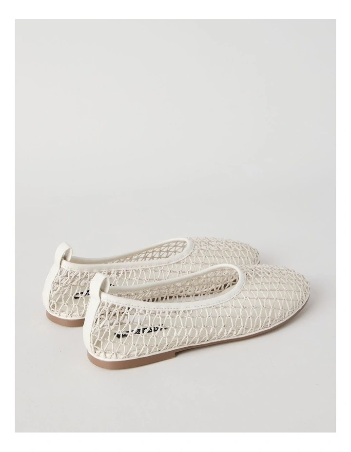 Phoenix Flat Shoes in Cream image 5