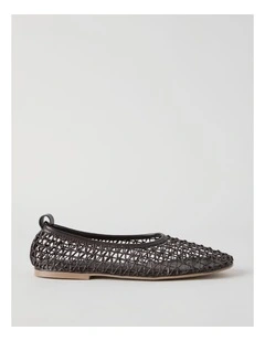 Phoenix Flat Shoes in Chocolate