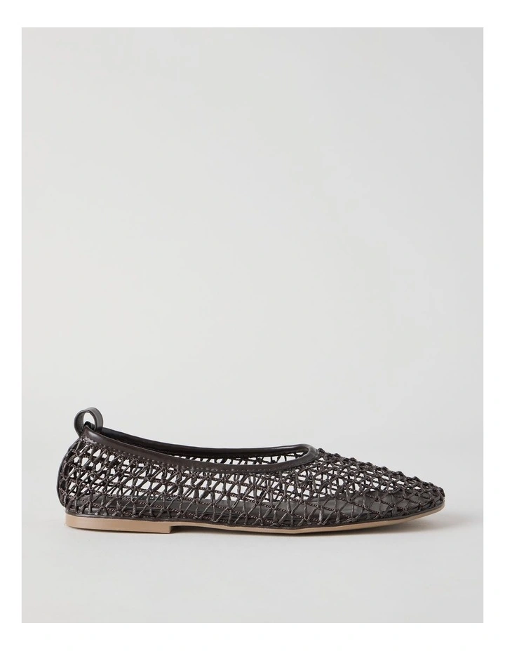 Phoenix Flat Shoes in Chocolate image 1