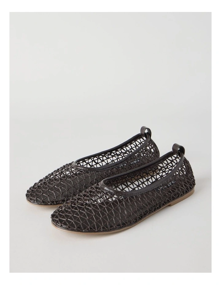 Phoenix Flat Shoes in Chocolate image 3