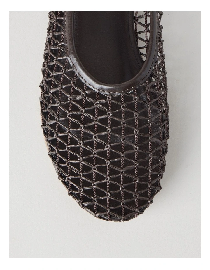 Phoenix Flat Shoes in Chocolate image 6