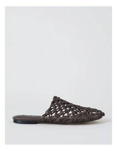 Addison Flat Shoes in Chocolate