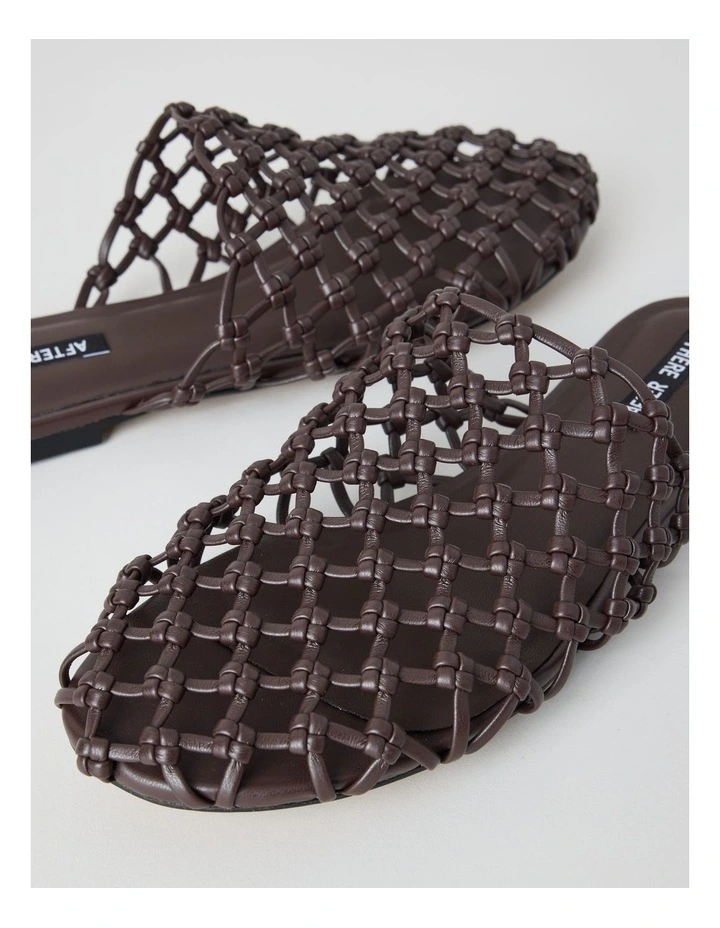 Addison Flat Shoes in Chocolate image 2