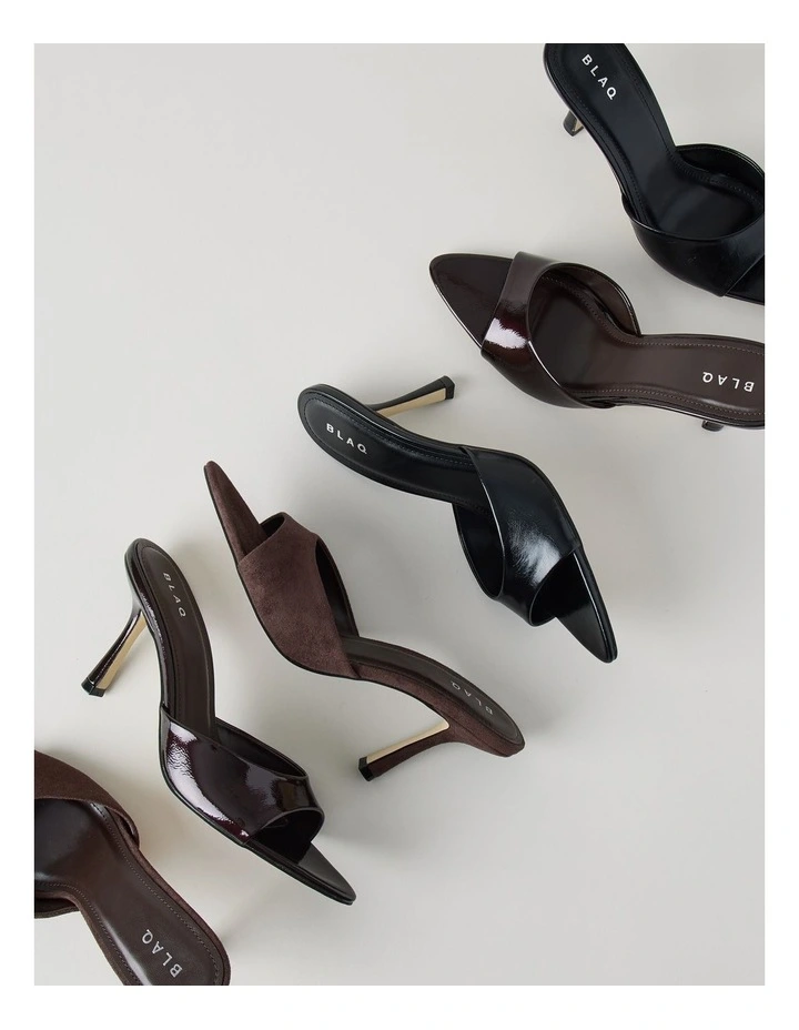 Georgina Sandal in Fig Metallic Patent image 5