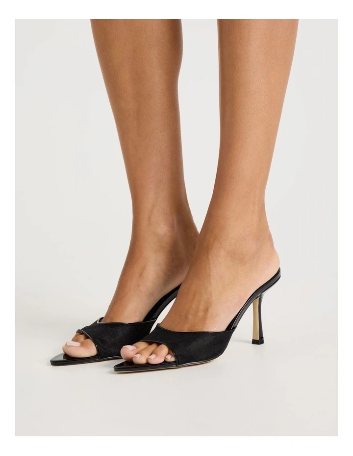 Georgina Sandal in Black Mesh image 2