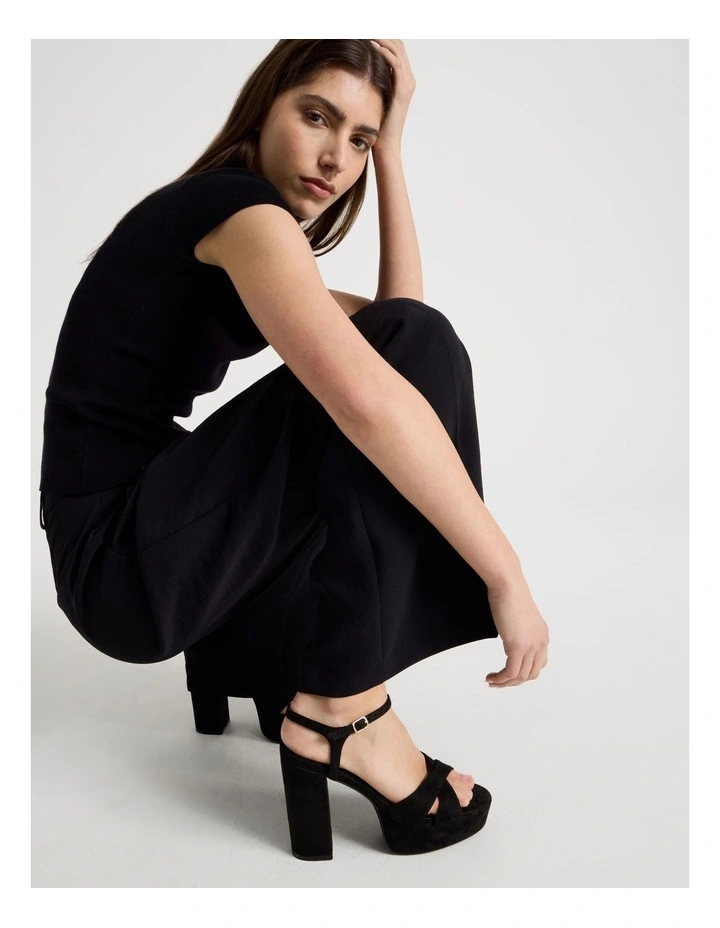 Elliana Sandal in Black Micro image 2