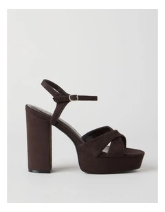 Elliana Sandal in Choc Micro