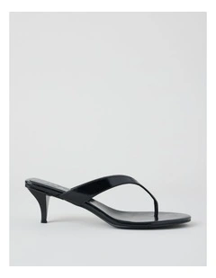 Madison Sandal in Black Glaze