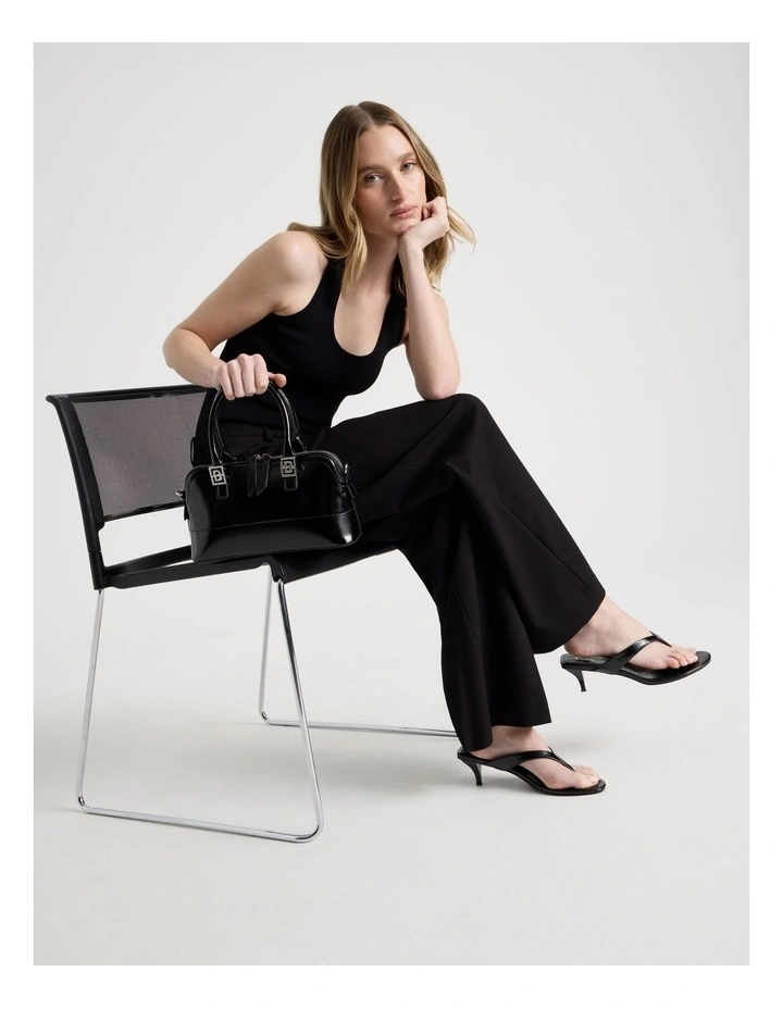 Madison Sandal in Black Glaze image 2