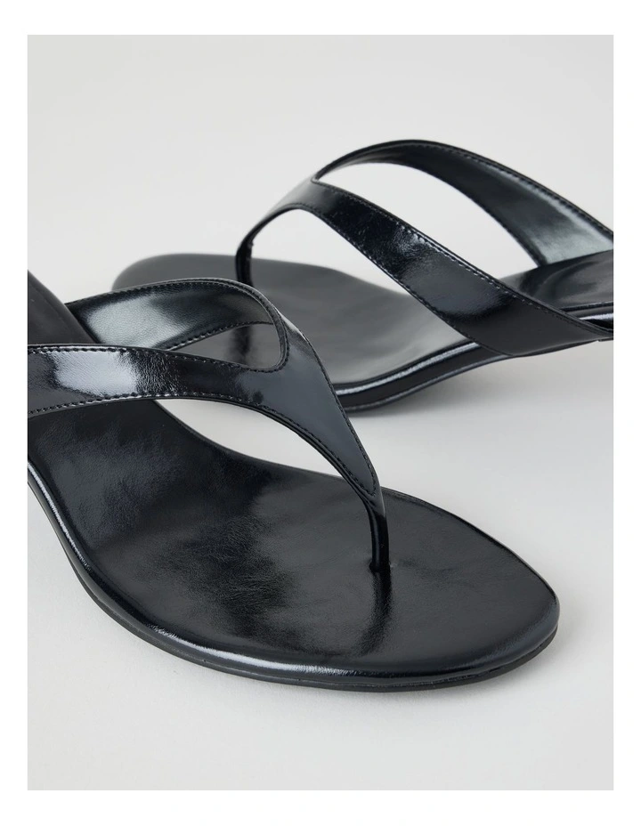 Madison Sandal in Black Glaze image 3