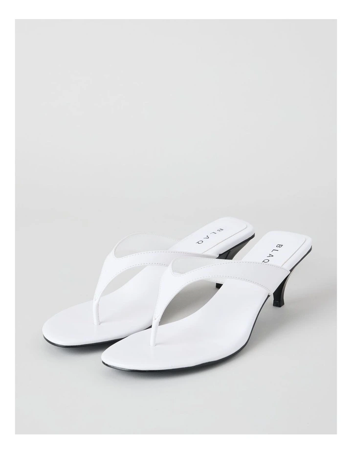 Madison Sandal in White Glaze image 3