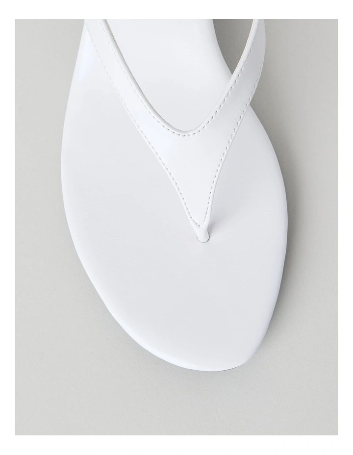 Madison Sandal in White Glaze image 7
