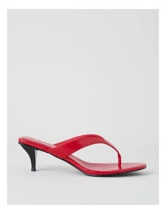 Madison Sandal in Red Glaze