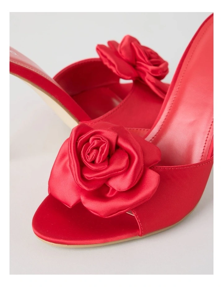 Rose Sandal in Red image 4