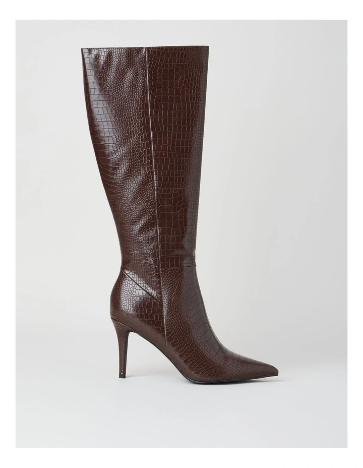 Rozalia Boot in Chocolate Croc image 1