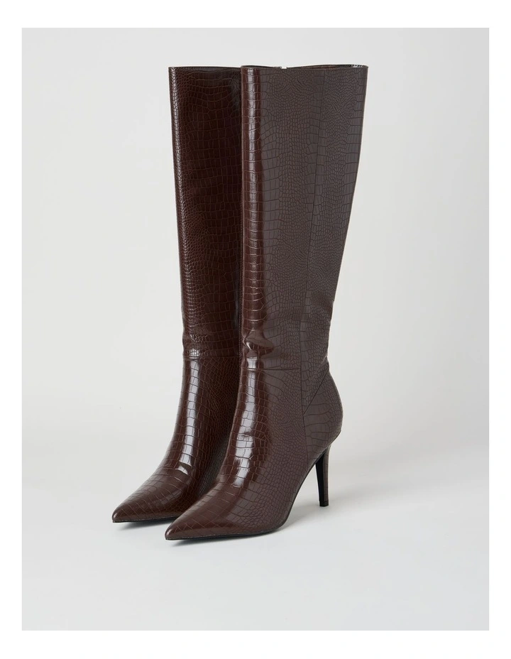 Rozalia Boot in Chocolate Croc image 5