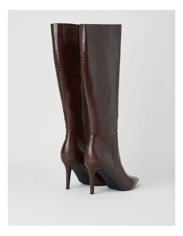 Rozalia Boot in Chocolate Croc image 6