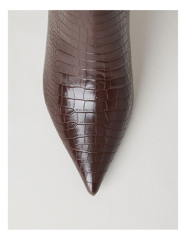 Rozalia Boot in Chocolate Croc image 7