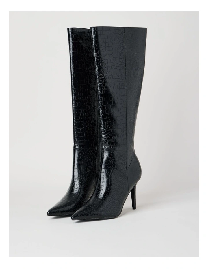 Rozalia Boot in Black Croc image 5