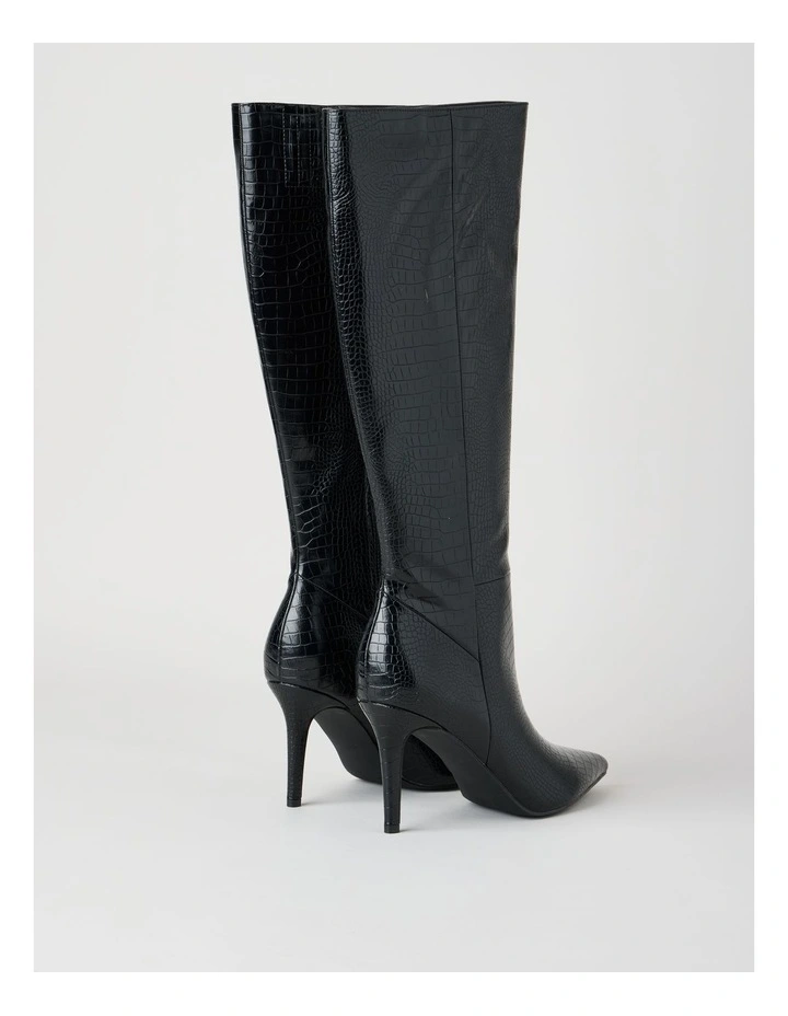 Rozalia Boot in Black Croc image 6