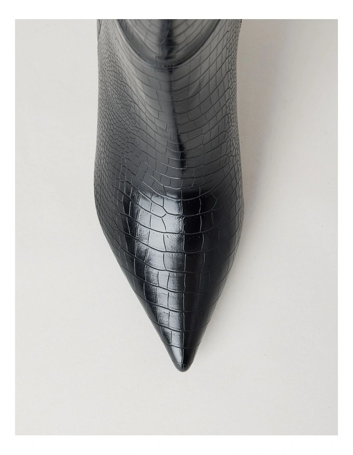 Rozalia Boot in Black Croc image 7