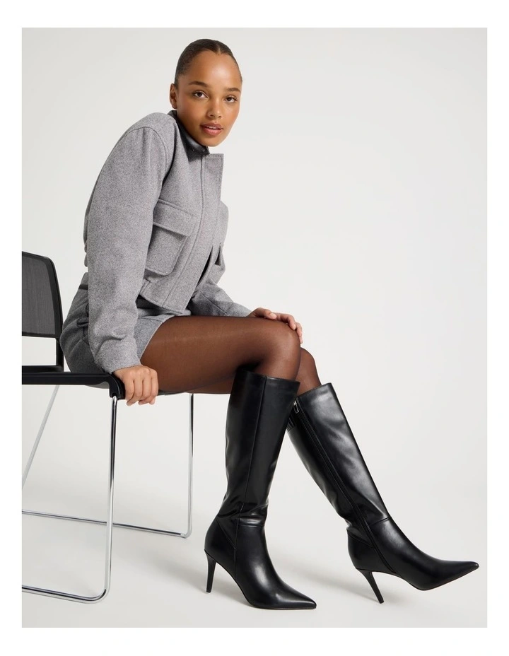 Rozalia Boot in Black Smooth image 2